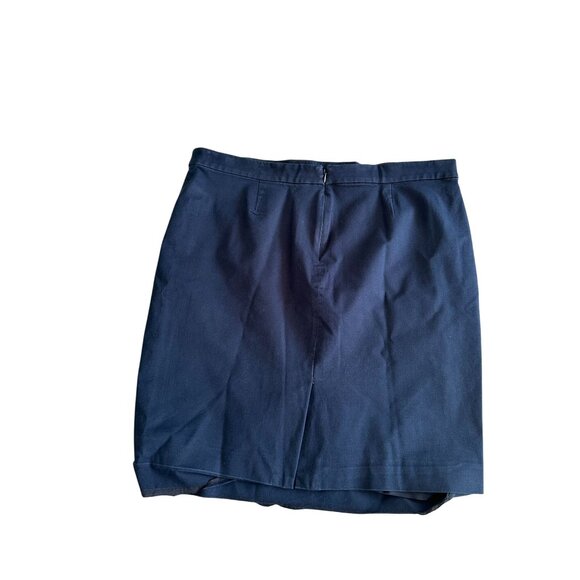 J CREW Womens Navy Blue No 2 Skirt Size 18 - Picture 2 of 6